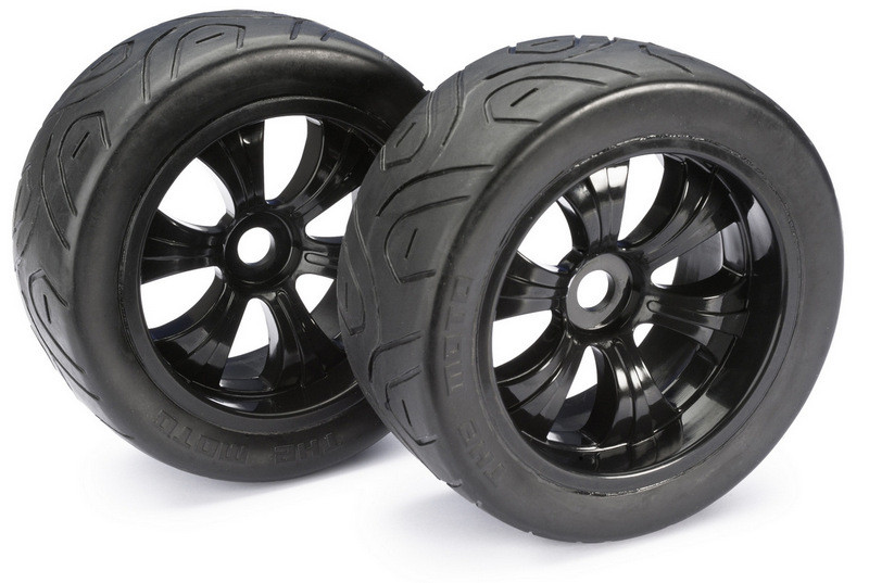 Absima Wheel Set LP Truggy &quot;Street&quot; black 1:8 (2) ( AB 2530006)