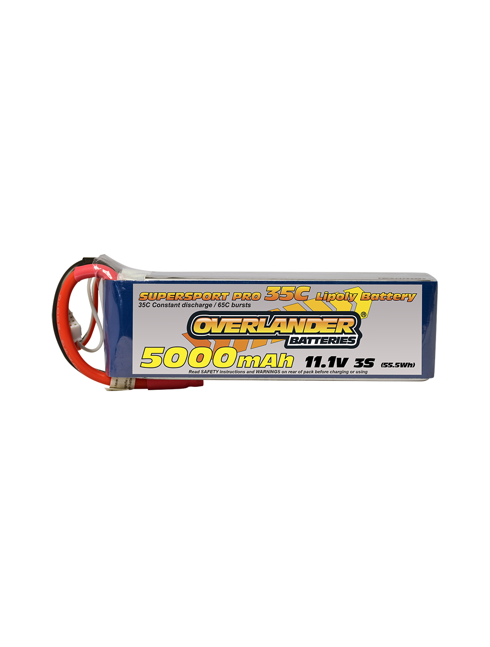 Overlander 5000mAh 11.1V 3S 35C Supersport Pro LiPo Battery EC5 (OL2577EC5)