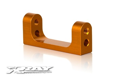 Xray T3 Alu Lower Rear Suspension 1-Piece Holder - Orange (XR302048-O)