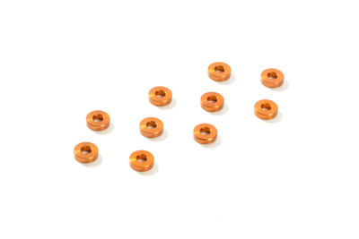 Xray Alu Shim 3X7X2.0mm - Orange (10) (XR303138-O)