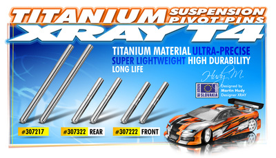 Xray Titan Front Arm Pivot Pin (2) (XR307222)