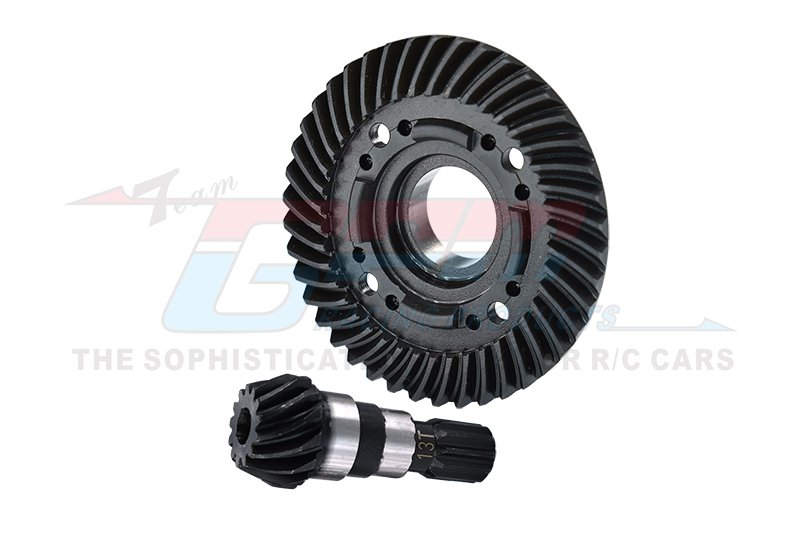GPM Racing Traxxas X-Maxx, XRT Chrome Hard Steel Front Spiral Bevel Gears (STXM1200F-BK)