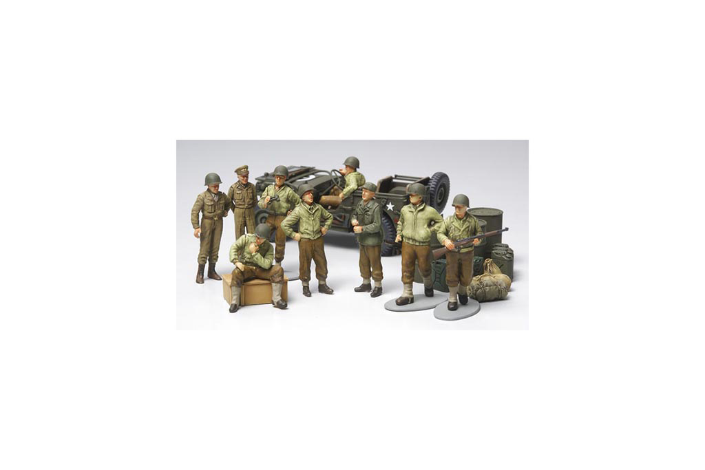 1/48 Tamiya WWII US Army Infantry &amp; Jeep ( THC 32552)