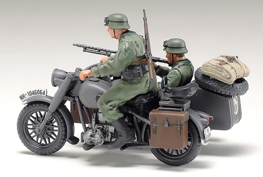 1/48 Tamiya German Bike &amp; Sidecar ( THC 32578)