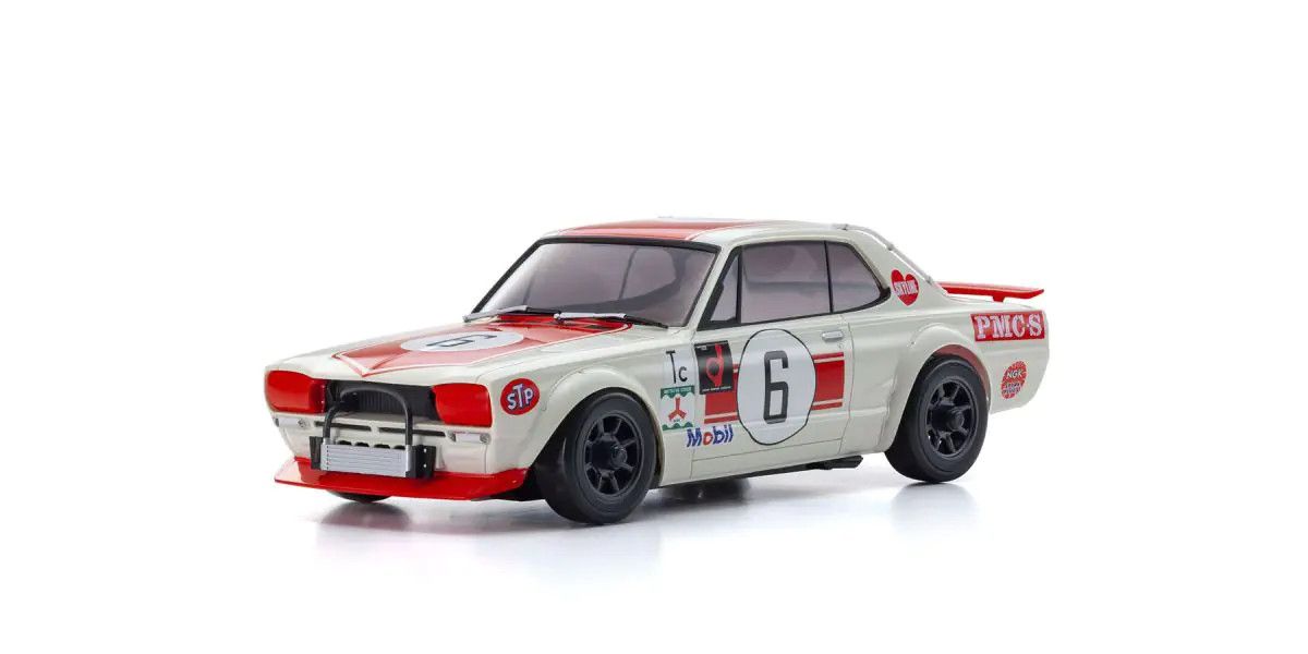 Kyosho Bodyshell Mini-Z NISSAN SKYLINE 2000GT-R (KPGC10) Racing 1972 #6 Red (K.MZP472R)