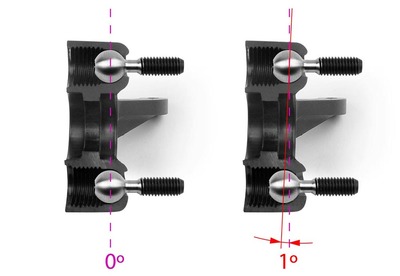 Xray Composite Steering Block 1Â° Kingpin Left (XR332221)