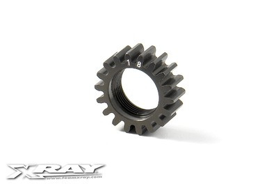 Xray XCA Alu 7075 T6 Hard Coated Pinion Gear - 18T (1St) (XR348518)