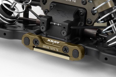 Xray XB808 Alu Front Lower Susp. Holder - Front - Swiss 7075 T6 (7mm) - Hard Coated (XR352313)