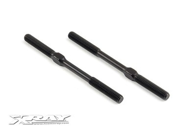 Xray Adj. Turnbuckle M5 L/R 75 mm  - Spring Steel (2) (XR352628)