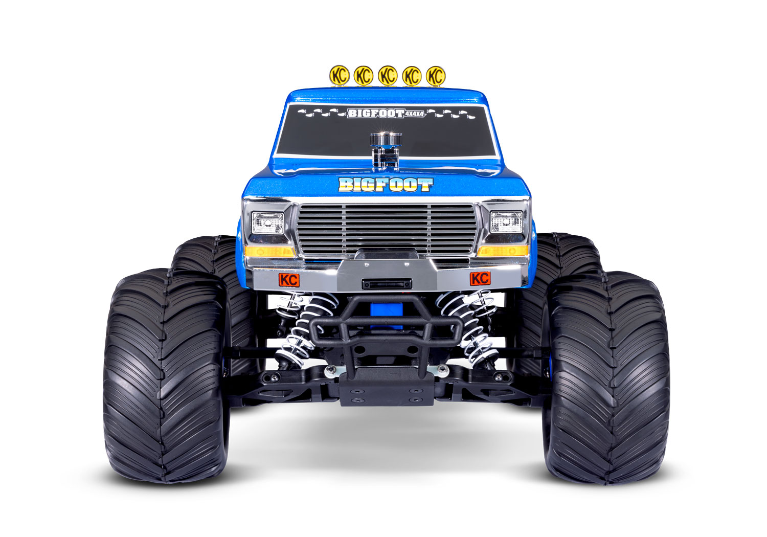 Traxxas Bigfoot HD BL-2S 1:10 2WD RTR Monster Truck, Blue (+ TQ 2-ch, BL-2S, 3300kV, 2S LiPo, USB-C Charger, Clipless Body) (TRX36334-4-R5)