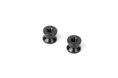Xray Alu Mount 6.0mm - Black (2) (XR376366-K)