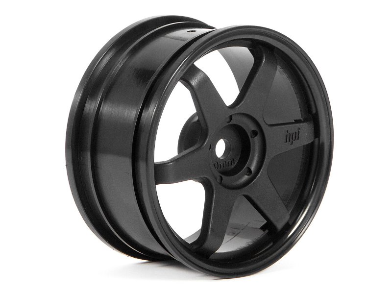 HPI TE37 Wheel 26mm Black 0mm Offset (2pcs) (HP3836)
