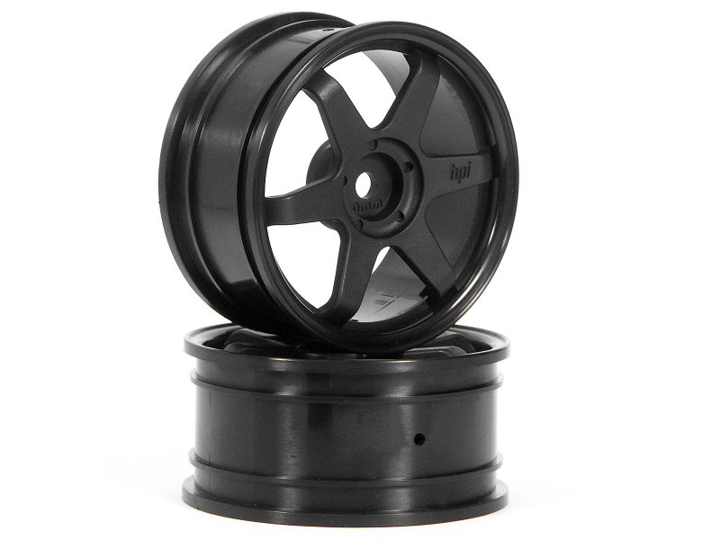 HPI TE37 Wheel 26mm Black 0mm Offset (2pcs) (HP3836)