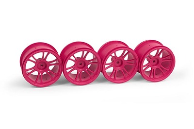 Xray Xray M18Mt Starburst Wheels - Pink (4) (XR389948)