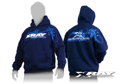 Xray Xray Sweater Hooded - Blue (M) (XR395500M)