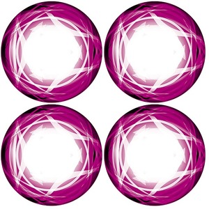 Xray Xray Truggy Wheel Stickers - Die-Cut - Pink (XR397354)