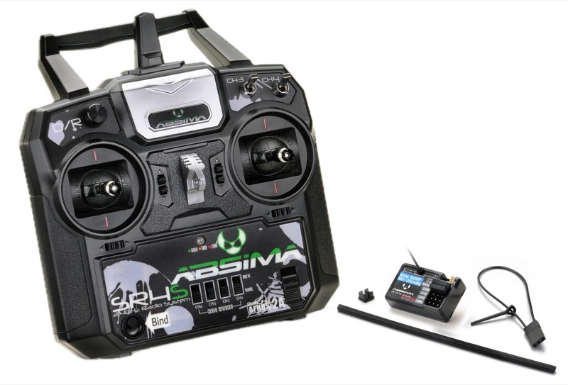 Absima 4-Channel Stick Radio &quot;&quot;SR4S&quot; 2.4GHz incl. Receiver  ( AB 2000022)