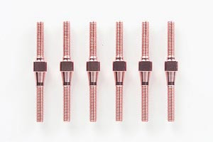 Tamiya 2.6 X29 Alu Turn Shaft X6 Pink ( THC 40508)