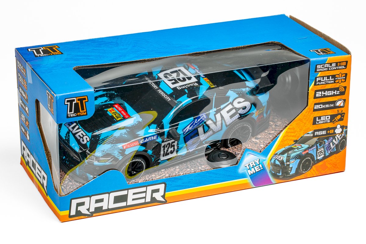 TEC-TOY 1:18 RC Elves With Lights, 2.4GHz, Blue (471269)