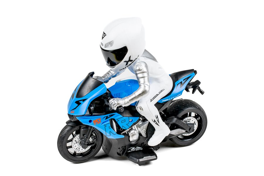 TEC-TOY 1:10 Radio Controlled Motorcycle 2,4GHz w/light, Blue (471280)