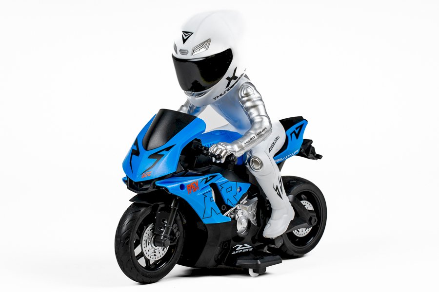 TEC-TOY 1:10 Radio Controlled Motorcycle 2,4GHz w/light, Blue (471280)