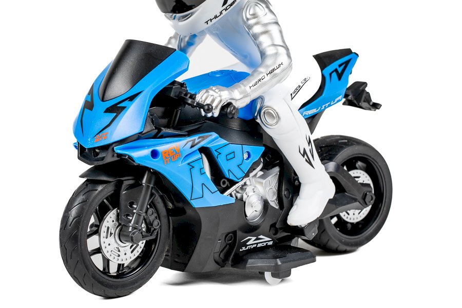 TEC-TOY 1:10 Radio Controlled Motorcycle 2,4GHz w/light, Blue (471280)