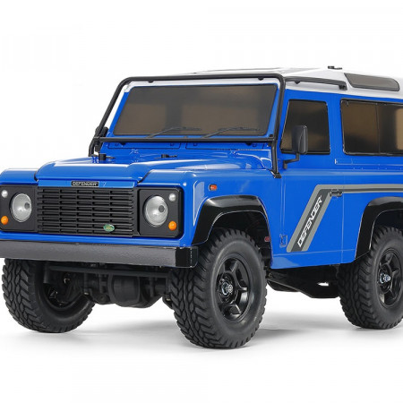 Tamiya 1990 Land Rover Defender 90 - Light Blue Painted Body (CC-02) ( THC 47478)