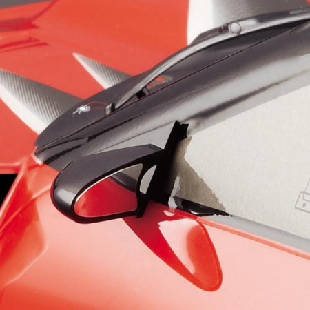 Killerbody 1:10 Moulded Rear Wing, Wiper &amp; Mirror Set (KB48128)