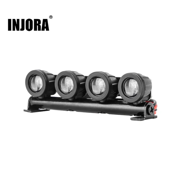INJORA Roof Light LED Spotlights Headlights for 1/18 TRX4M Defender (4M-31R)