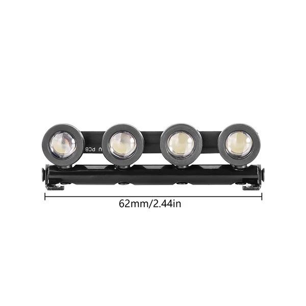 INJORA Roof Light LED Spotlights Headlights for 1/18 TRX4M Defender (4M-31R)