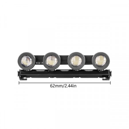 INJORA Roof Light LED Spotlights Headlights for 1/18 TRX4M Defender (4M-31R)