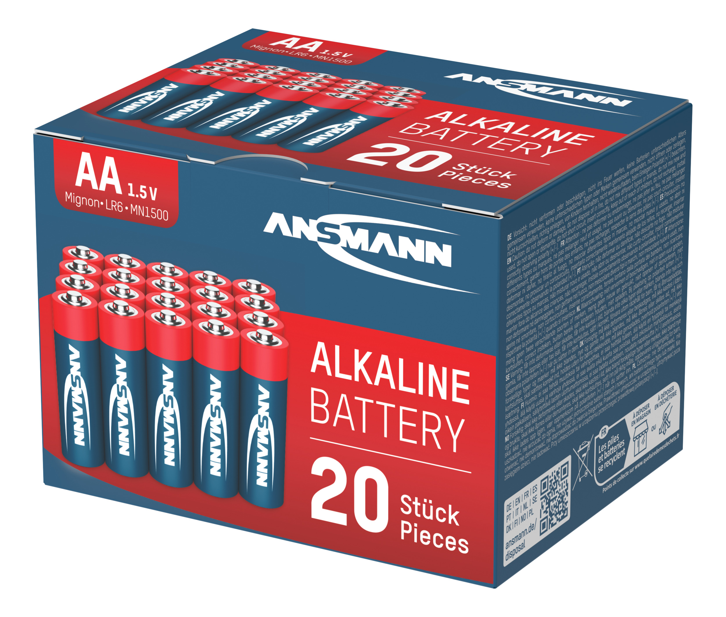 Ansmann AA Redline Alkaline 1.5v (20pcs) (5015548)