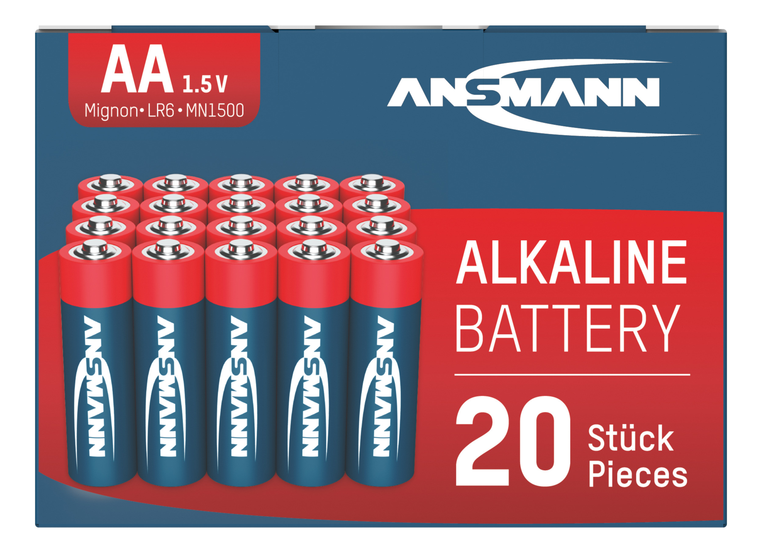 Ansmann AA Redline Alkaline 1.5v (20pcs) (5015548)