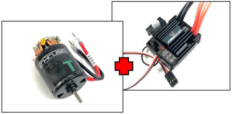 Absima 50T Crawler Motor &amp; 80A ESC Combo Set &quot;Thrust B-Spec V2&quot; ( AB 2100017V2)