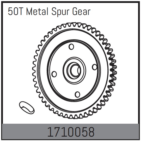 Absima 50T Metal Spur Gear ( AB 1710058)