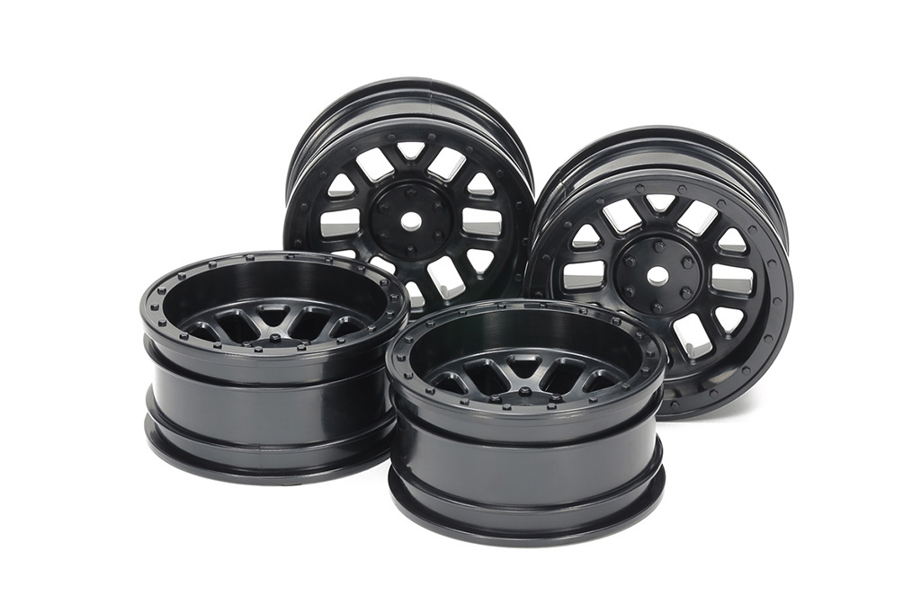 Tamiya CC-02 12 Spkoke Wheel 26Mm+6 Black (4) (THC51686)