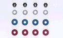 Tamiya 4mm Hard Lock Nut &amp; Spacer Set ( THC 53448)