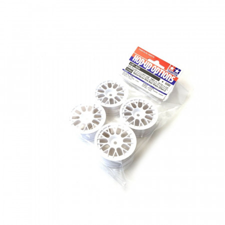 Tamiya Narrow White Mesh Wheels (2mm Offset) 4 Pcs ( THC 53468)