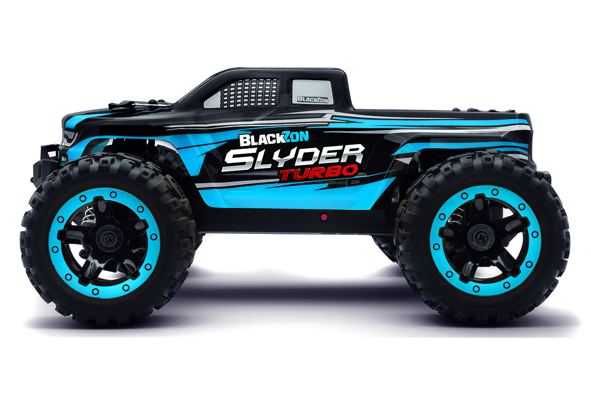 BlackZon Slyder MT Turbo 4wd Monster Truck RTR Brushless - Blue (540209)