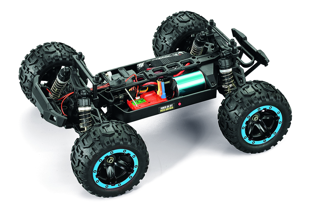 BlackZon Slyder MT Turbo 4wd Monster Truck RTR Brushless - Blue (540209)