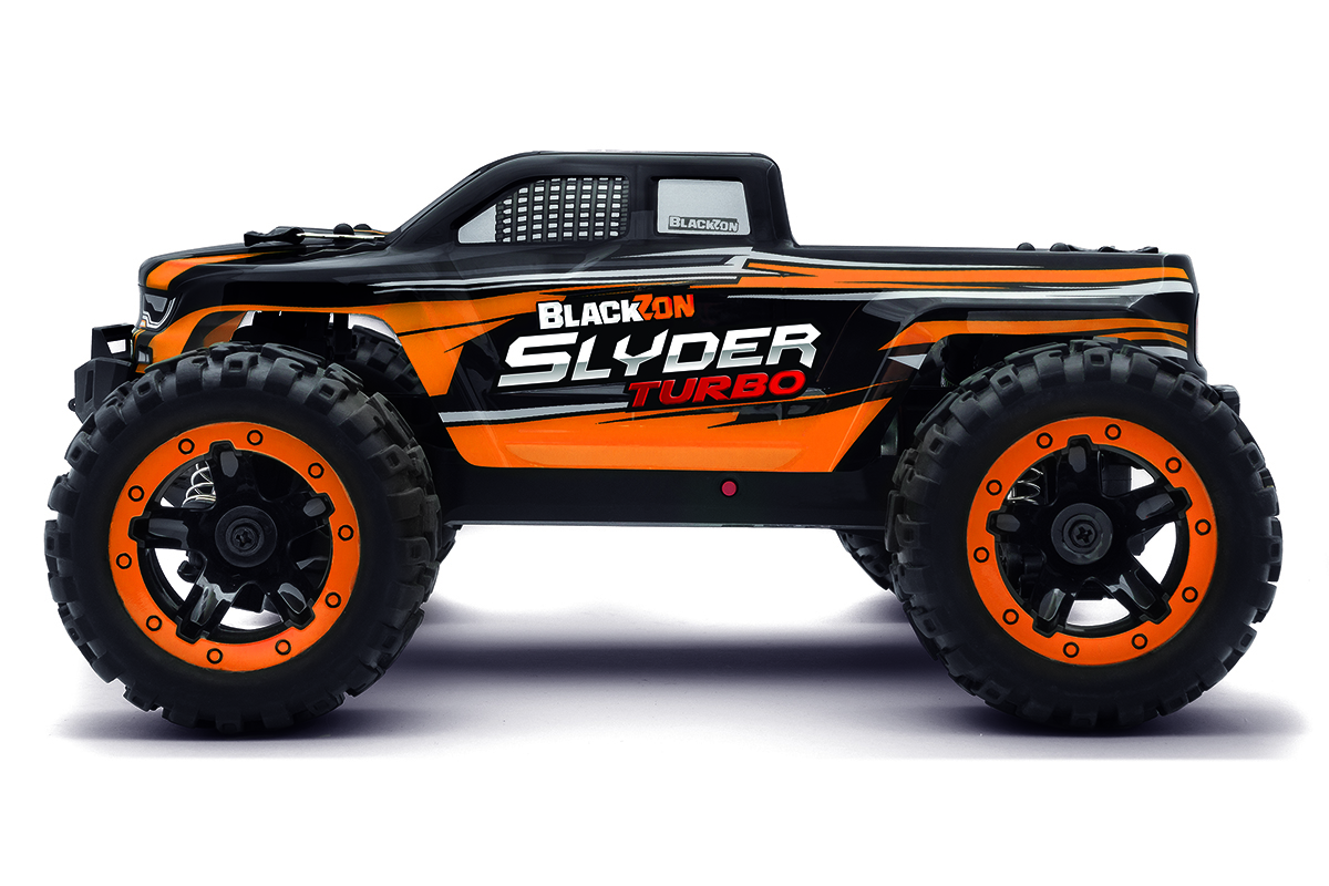 BlackZon Slyder MT Turbo 4wd Monster Truck RTR Brushless - Orange (540210)