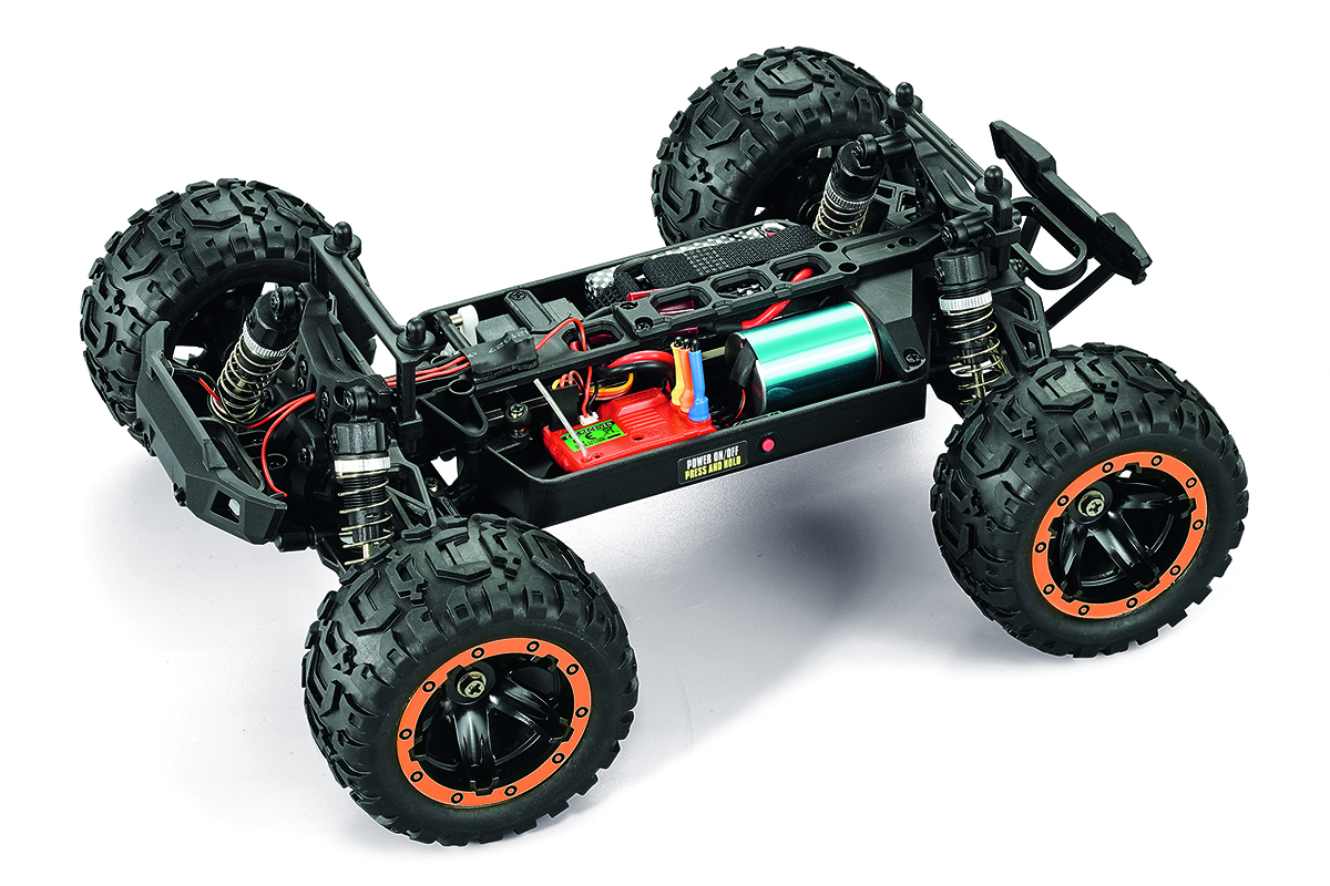 BlackZon Slyder MT Turbo 4wd Monster Truck RTR Brushless - Orange (540210)