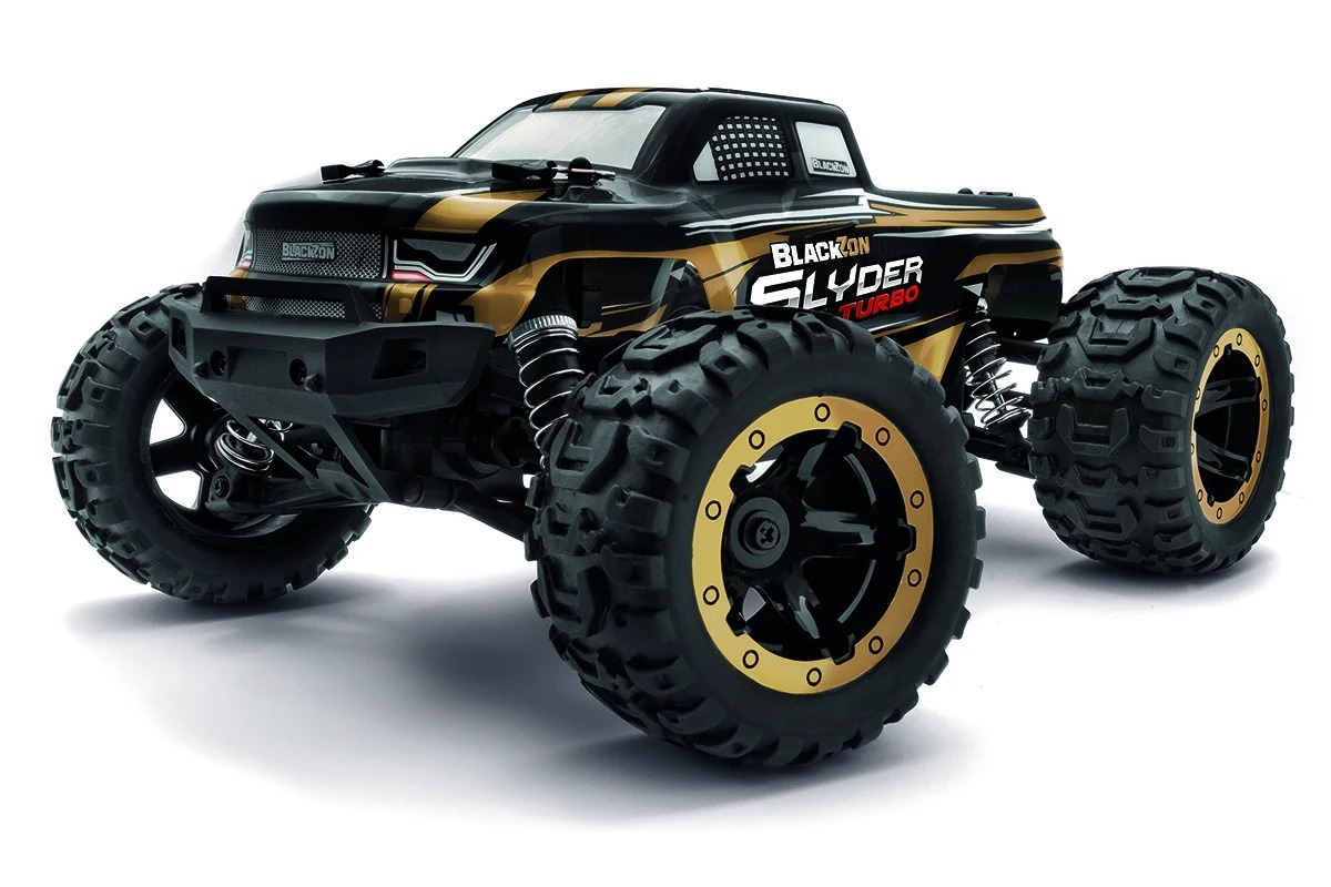 BlackZon Slyder MT Turbo 4wd Monster Truck RTR Brushless - Gold (540212)