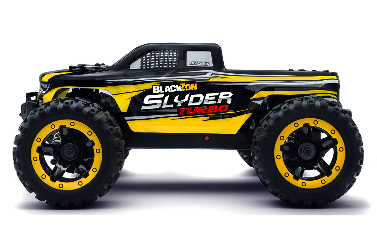 BlackZon Slyder MT Turbo 4wd Monster Truck RTR Brushless - Yellow (540213)