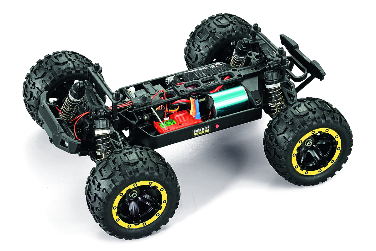 BlackZon Slyder MT Turbo 4wd Monster Truck RTR Brushless - Yellow (540213)