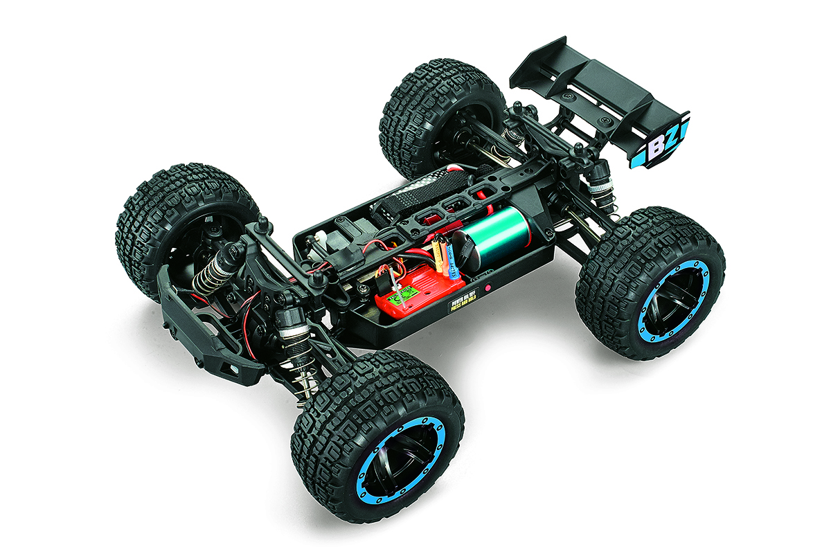 BlackZon Slyder ST Turbo 4wd Monster Truck RTR Brushless - Blue (540215)