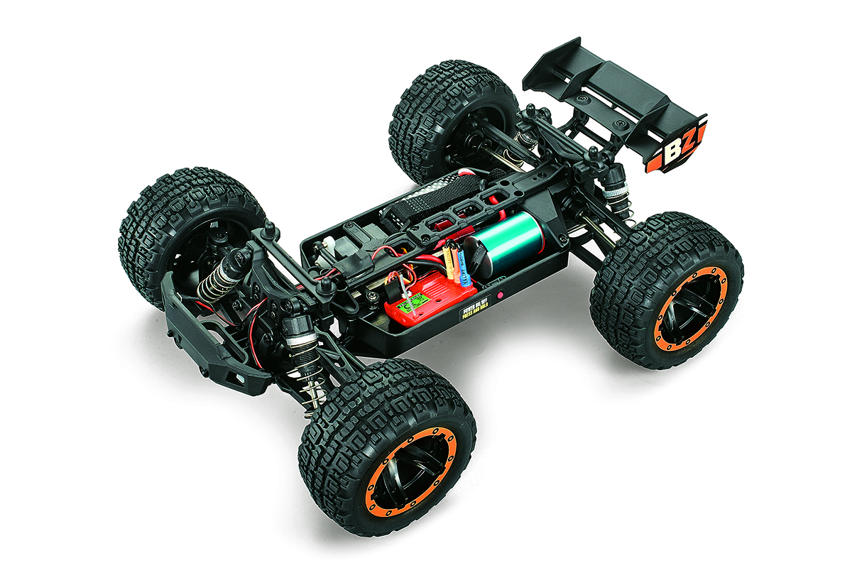 BlackZon Slyder ST Turbo 4wd Monster Truck RTR Brushless - Orange (540216)