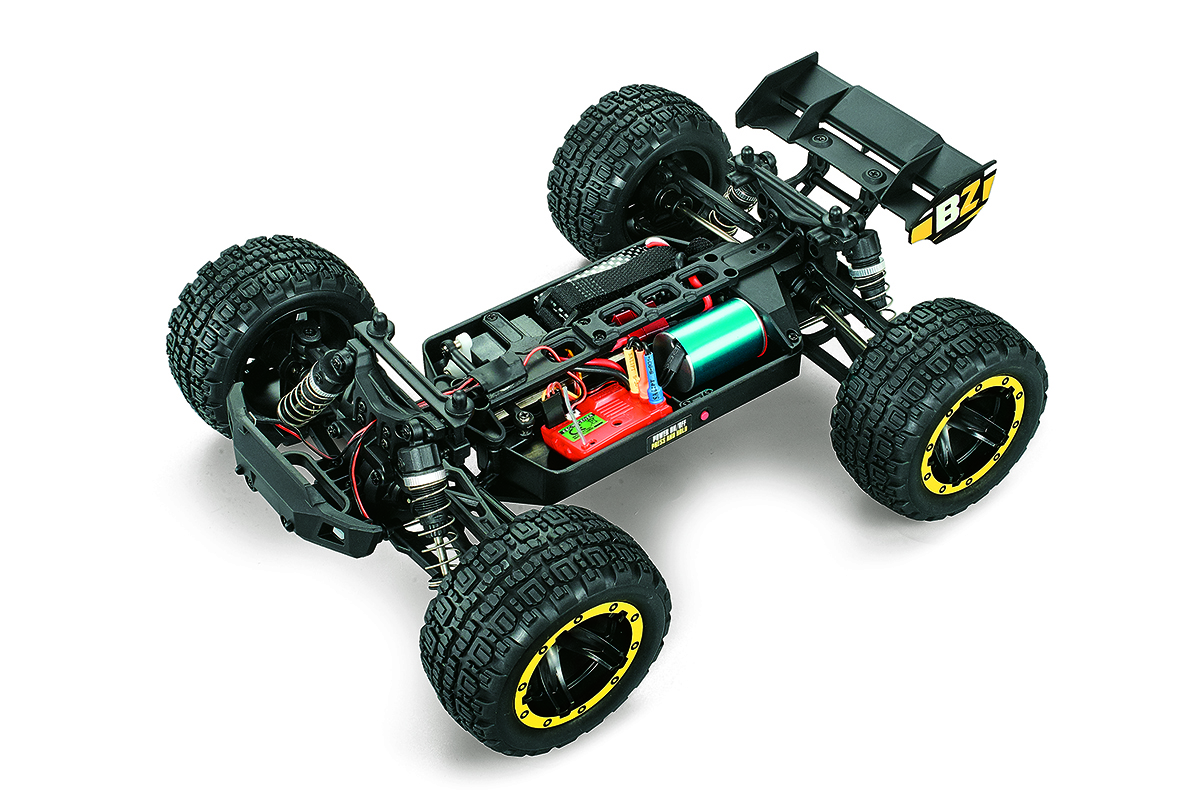 BlackZon Slyder ST Turbo 4wd Monster Truck RTR Brushless - Yellow (540219)