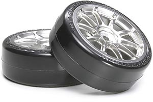 Tamiya 10-S Wheel W/Super Driftech Tire ( THC 54022)