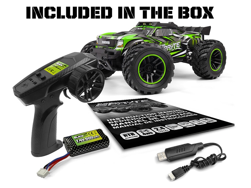 Blackzon Spryte ST 1:20 4wd Electric Monster Truck - Green (540305)